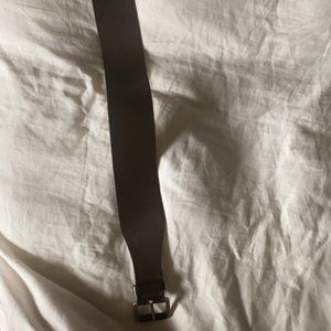 Wide Brown Leather Belt - Medium